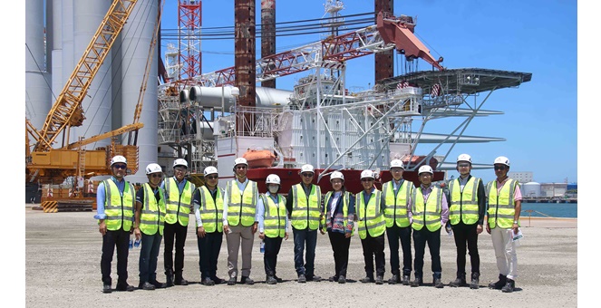บอร์ด EGCO Group ติดตามความก้าวหน้า Yunlin ในไต้หวัน มั่นใจการก่อสร้างเสร็จสมบูรณ์ตามแผนสิ้นปีนี้