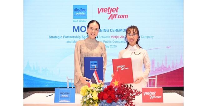 เมืองไทยประกันภัย ลงนาม MOU ร่วมกับ Vietjet Group ยกระดับความร่วมมือทางธุรกิจ พร้อมเชื่อมโยงกีฬา ไทย-เวียดนาม
