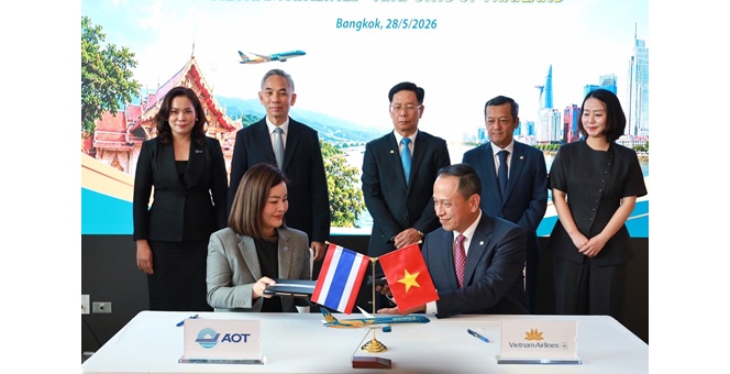 AOT จับมือ Vietnam Airlines ลุยเปิดเส้นทางบินใหม่ ปลุกตลาดท่องเที่ยวไทย-เวียดนาม