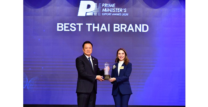 “เจ้าสัว” ผงาดคว้า 2 รางวัล Prime Minister’s Export Award 2026 ตอกย้ำศักยภาพแบรนด์ไทยบนเวทีโลก เดินเกม Global Growth เร่งสัดส่วนรายได้ต่างประเทศ