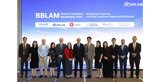BBLAM ร่วมกับ 5 พันธมิตรการลงทุนระดับโลก แลกเปลี่ยนมุมมองเศรษฐกิจและการลงทุน ผ่านงาน Global Investment Roundtable 2026 พร้อมส่งเสริมแนวคิดการลงทุนอย่างรับผิดชอบด้าน ESGC ผ่านกองทุน BKIND